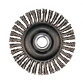 D100-150 Resistant Twisted Knot Iron Wire Wheel Brush  For Deburring and Aggressive Mechanical Pickling